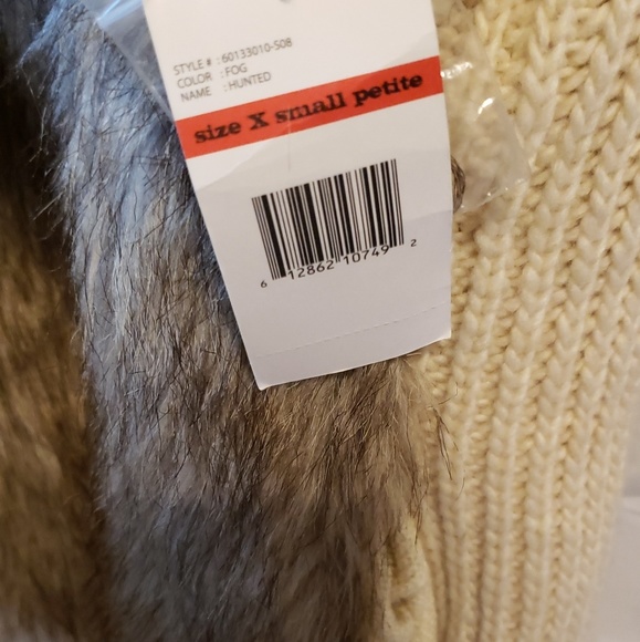 Faux Fur Vest Vintage American J. Pxs - Picture 6 of 7